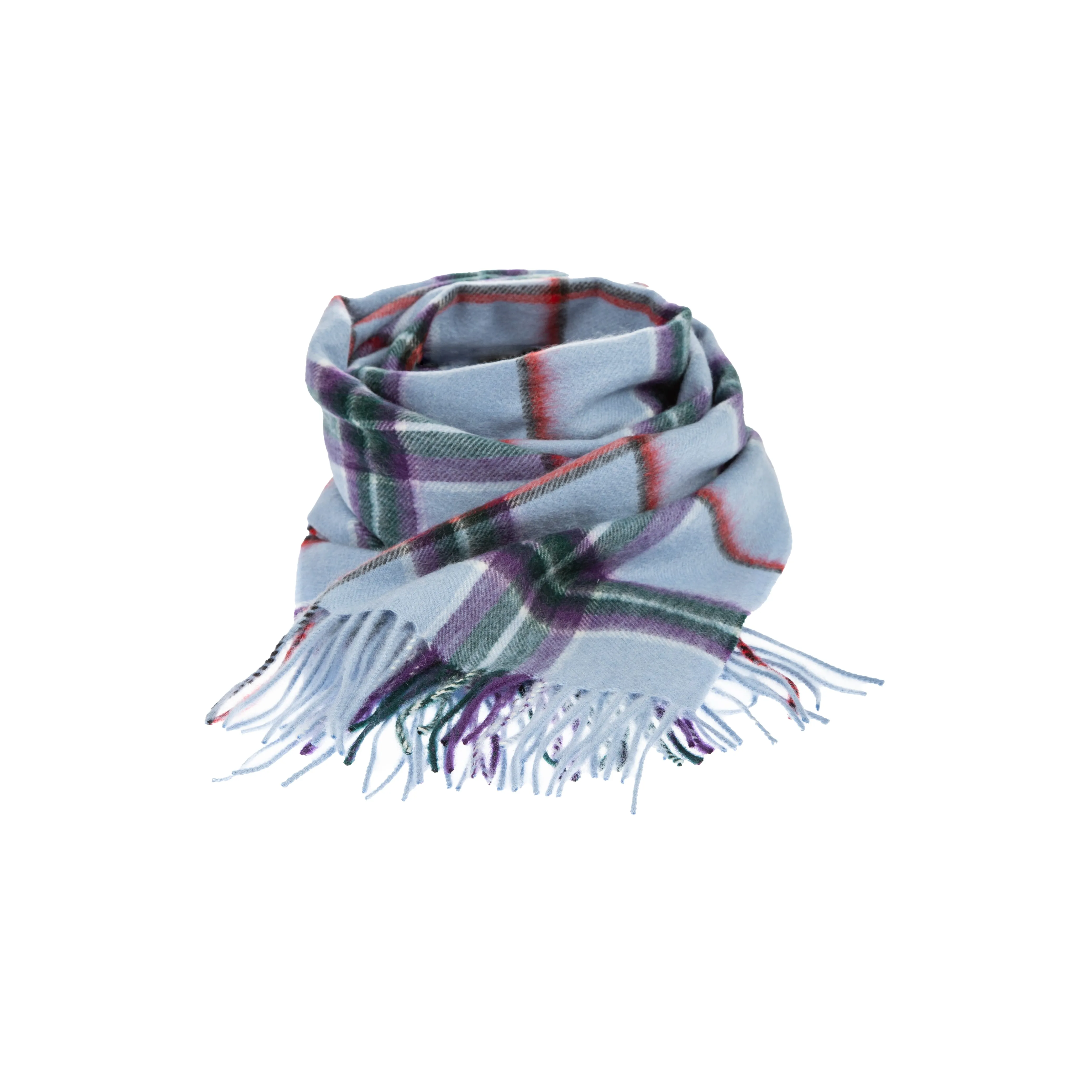 100% Cashmere Wide Tartan Scarf World Peace Tartan