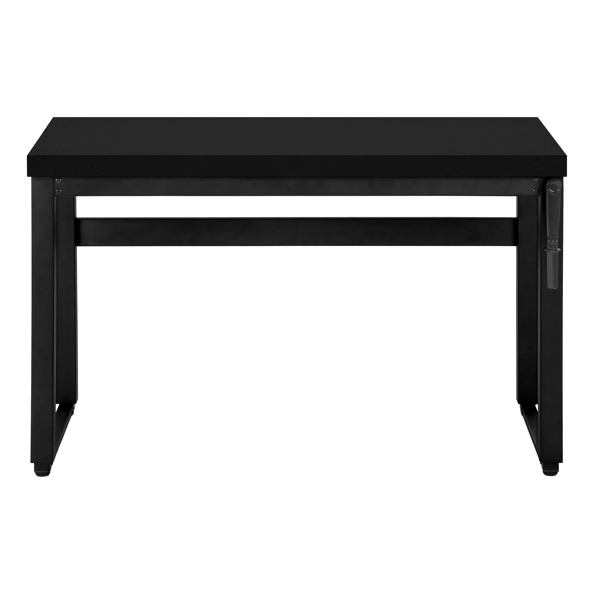 47" Adjustable Height Black Home Office Desk