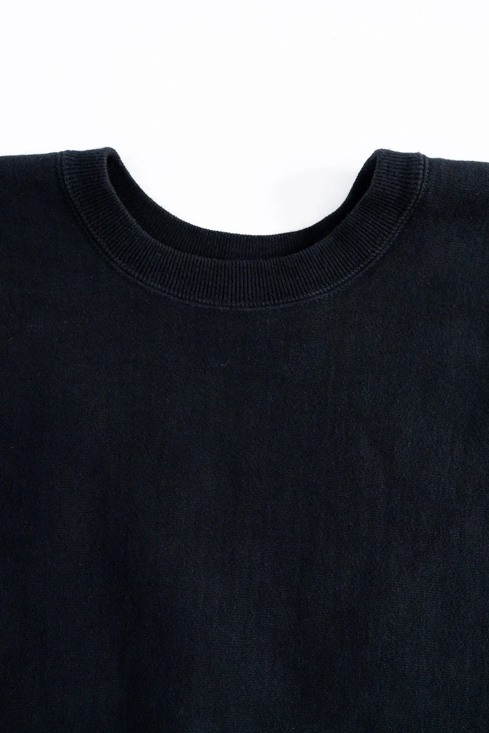 83-0030- 61K-JD - Loopwheel Crewneck Sweatshirt - Exclusive No-Print Black