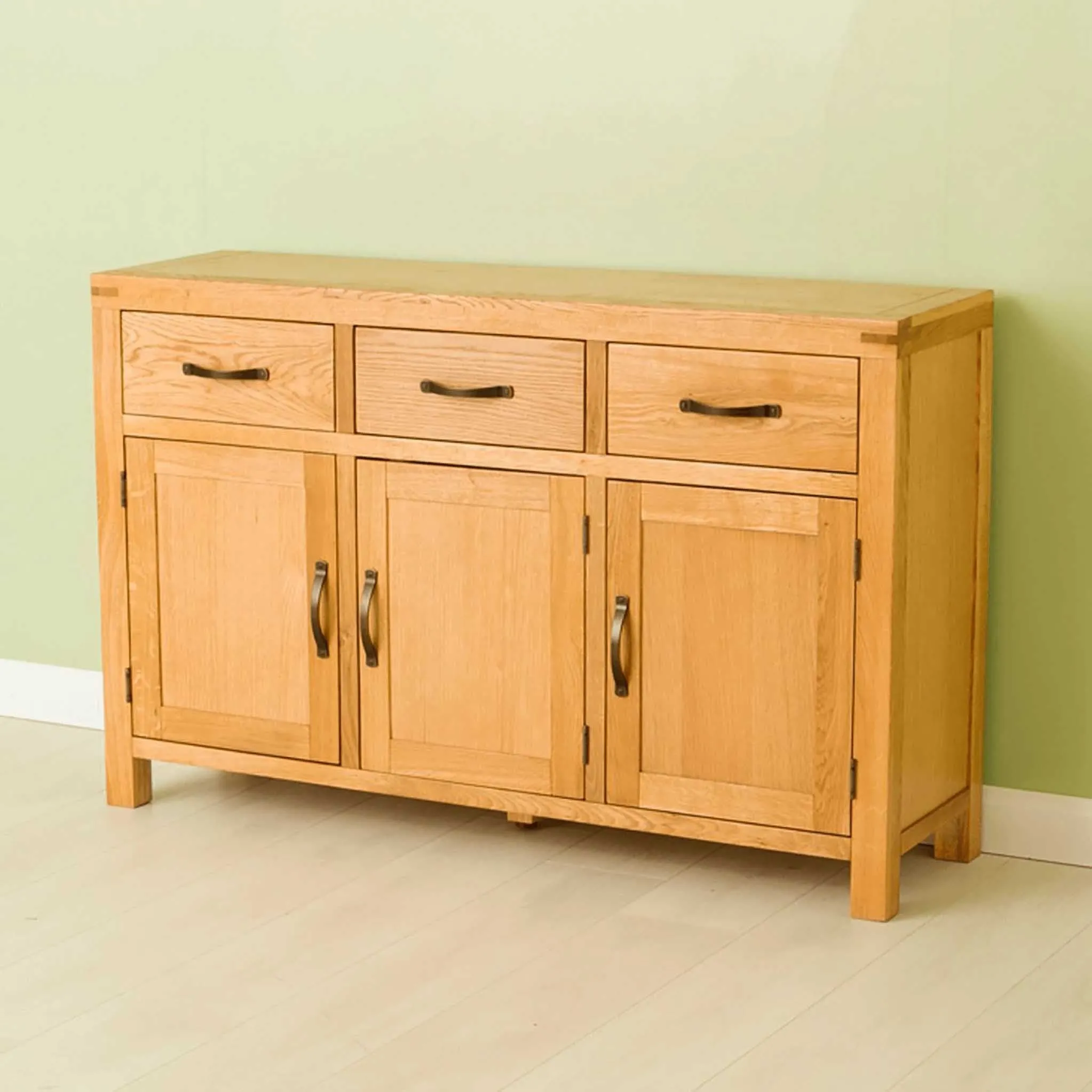 Abbey Waxed Oak Large Sideboard