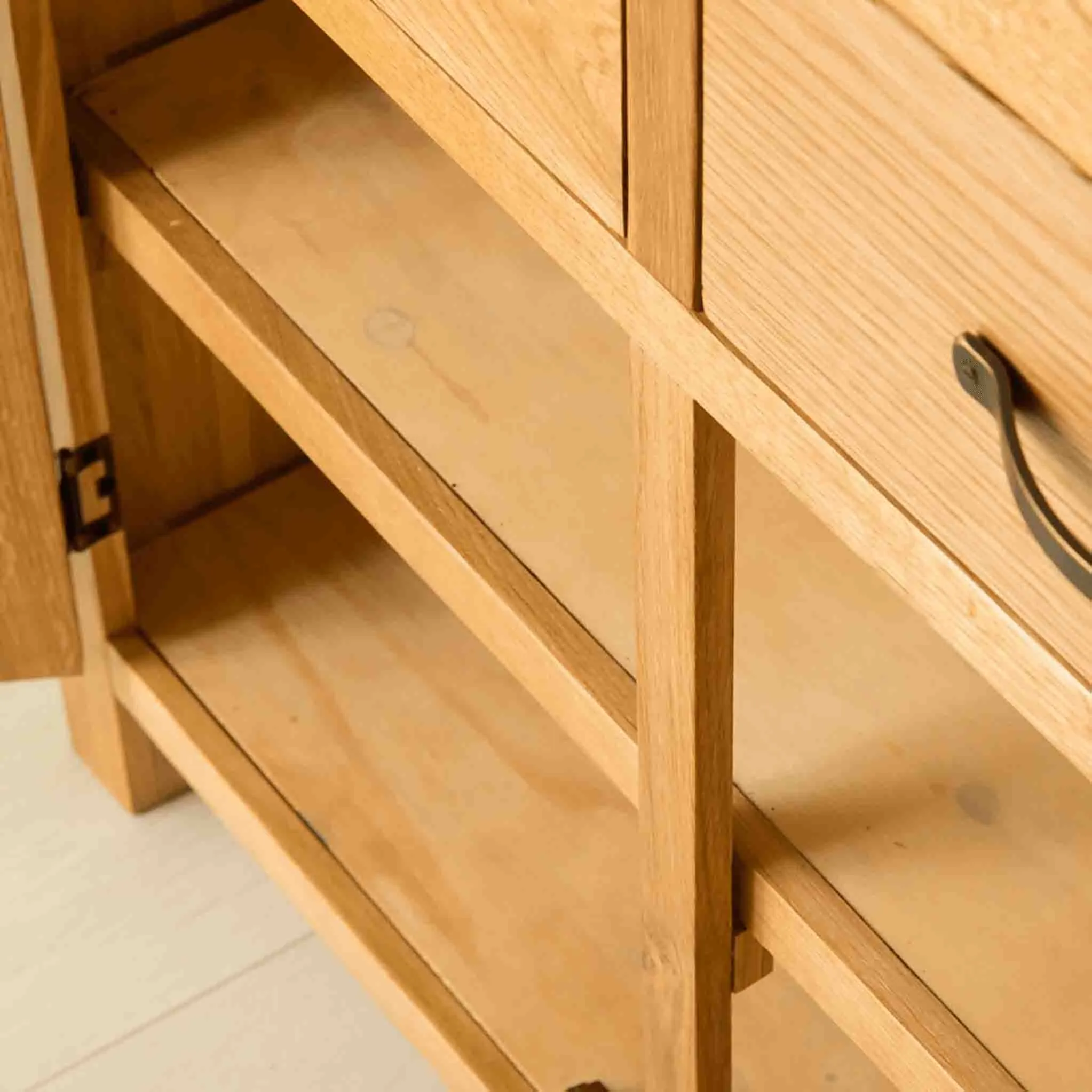 Abbey Waxed Oak Large Sideboard