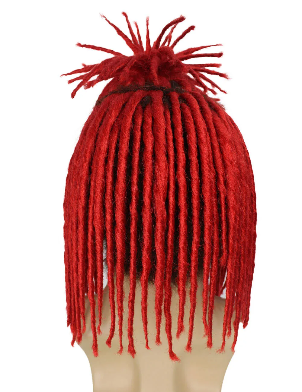 Adult Men's Red Dreadlock Wig| Perfect for Halloween| Flame-retardant Synthetic Fiber