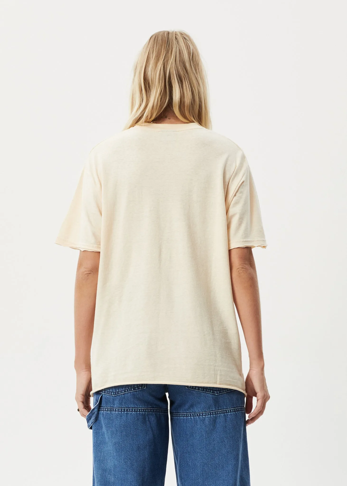 AFENDS Womens Slay - Oversized Tee - Sand