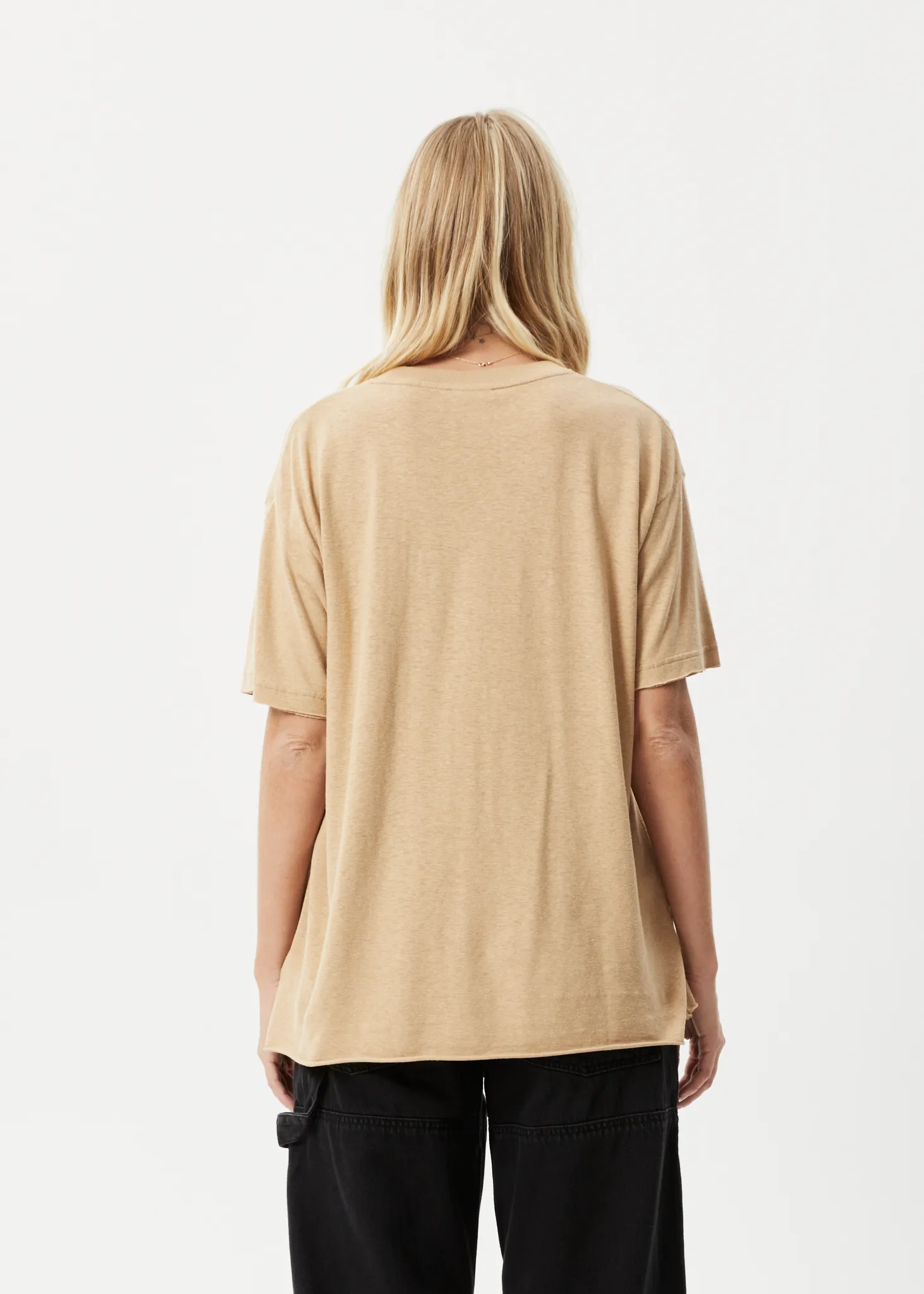 AFENDS Womens Slay - Oversized Tee - Tan