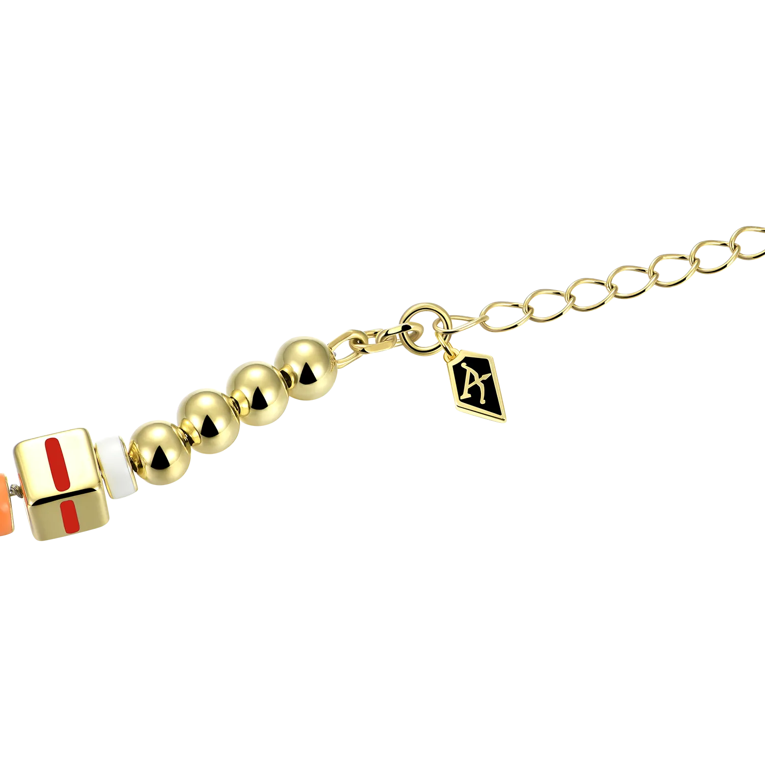 APORRO X COOGI Dice and Beads Enamel Adjustable Bracelet