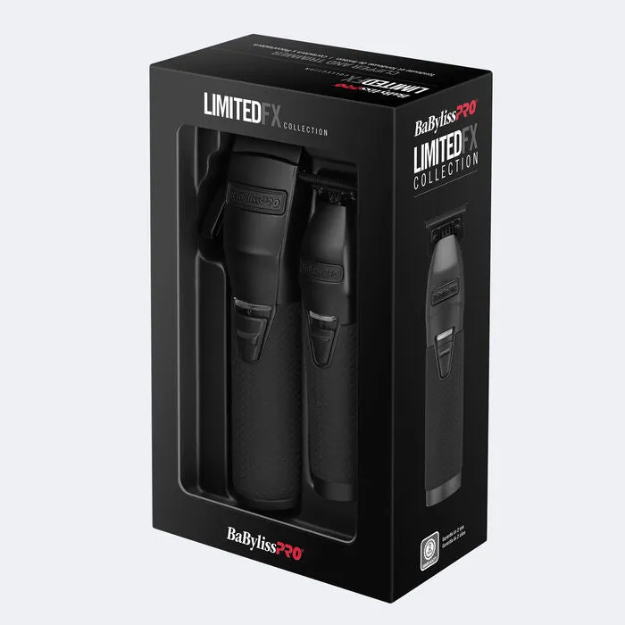 BabylissPro LimitedFX Matte Black Clipper & Trimmer Set