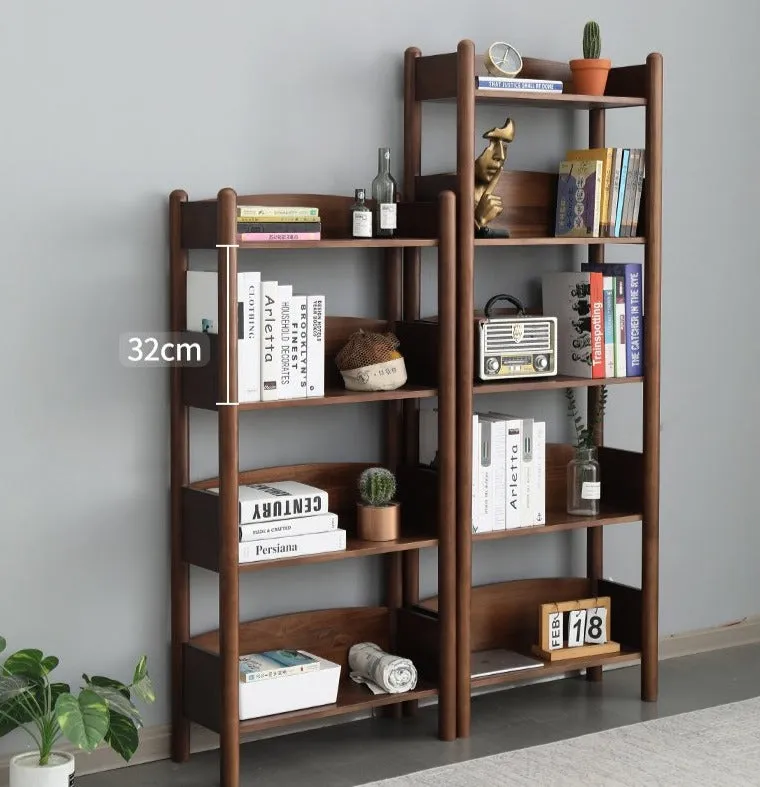 BENJAMIN Bookcase Storage Solid Wood Bookshelf