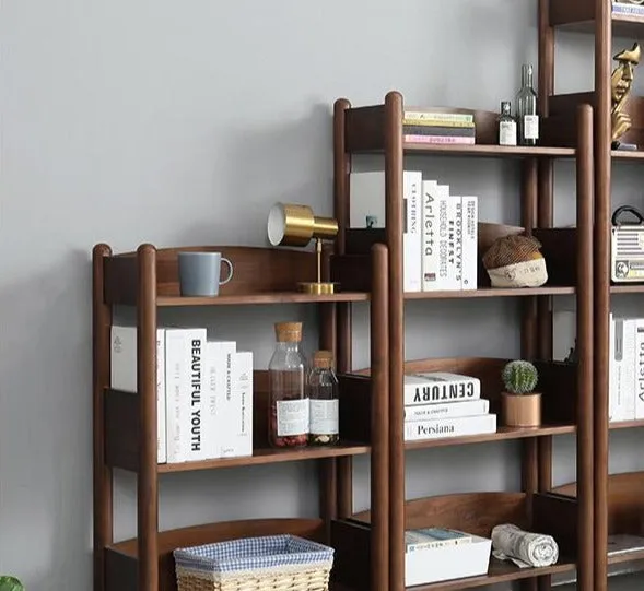 BENJAMIN Bookcase Storage Solid Wood Bookshelf