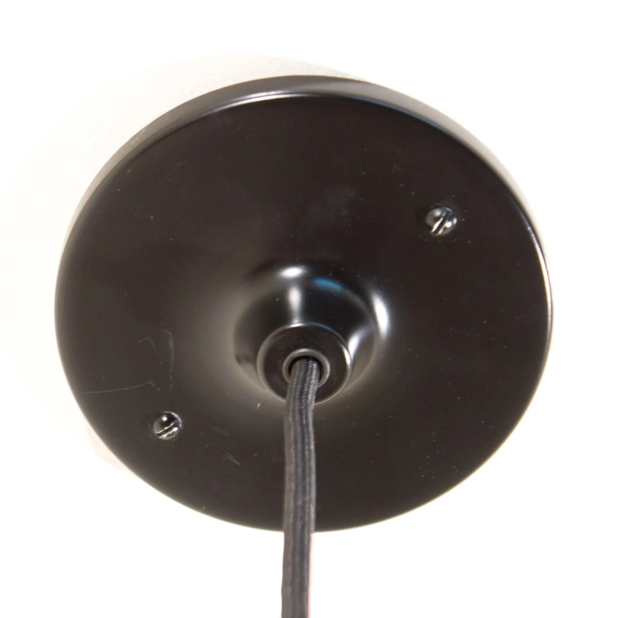 Black Sphere Schoolhouse Electric Pendant Light