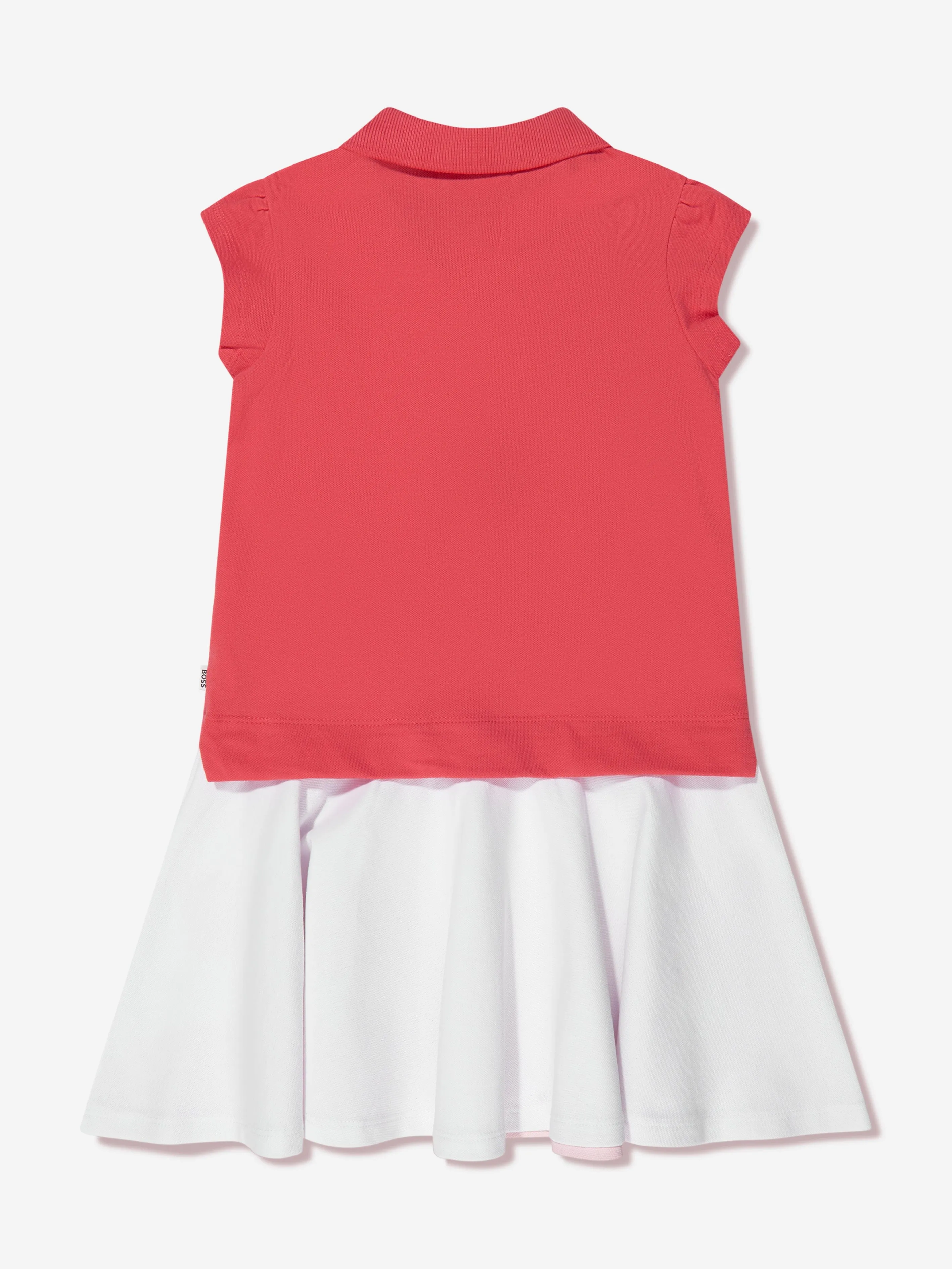 BOSS Girls Polo Dress In Red