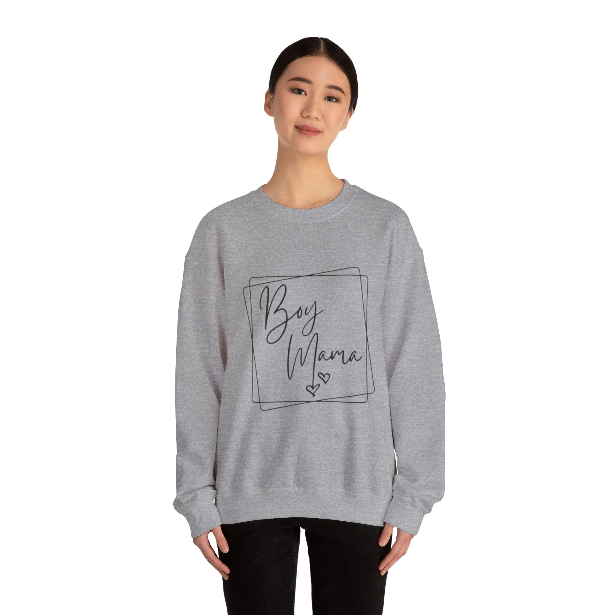 Boy mom Unisex Heavy Blend™ Crewneck Sweatshirt