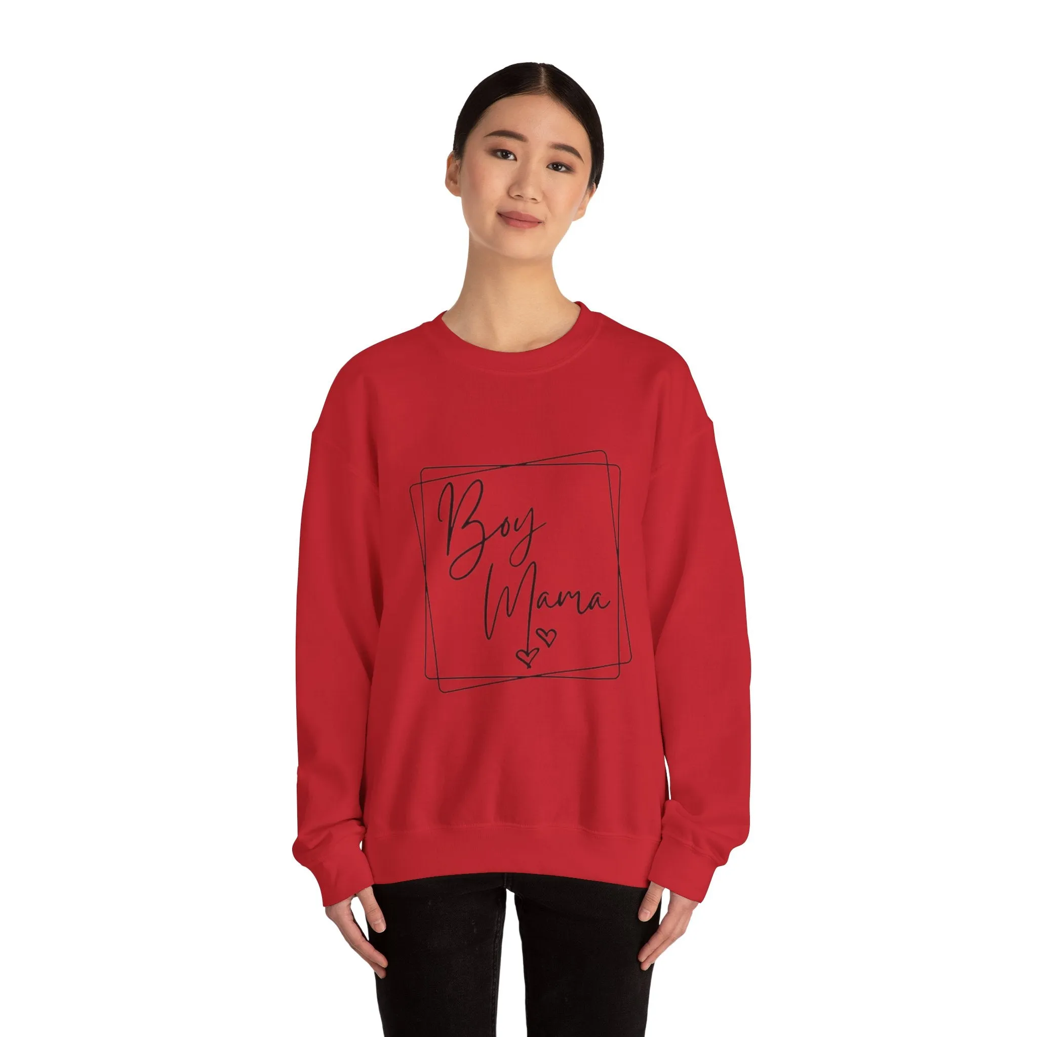 Boy mom Unisex Heavy Blend™ Crewneck Sweatshirt