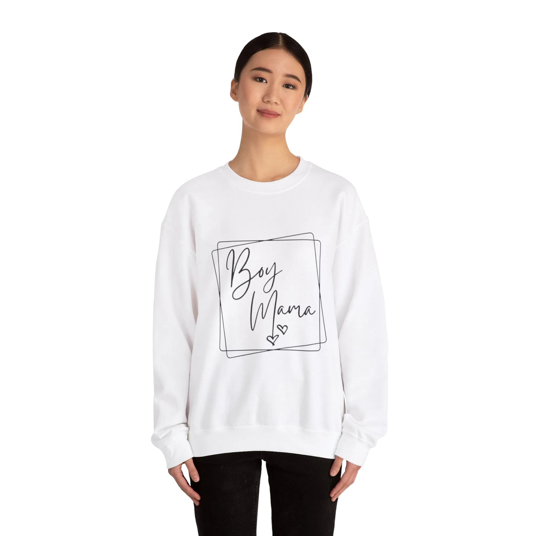 Boy mom Unisex Heavy Blend™ Crewneck Sweatshirt