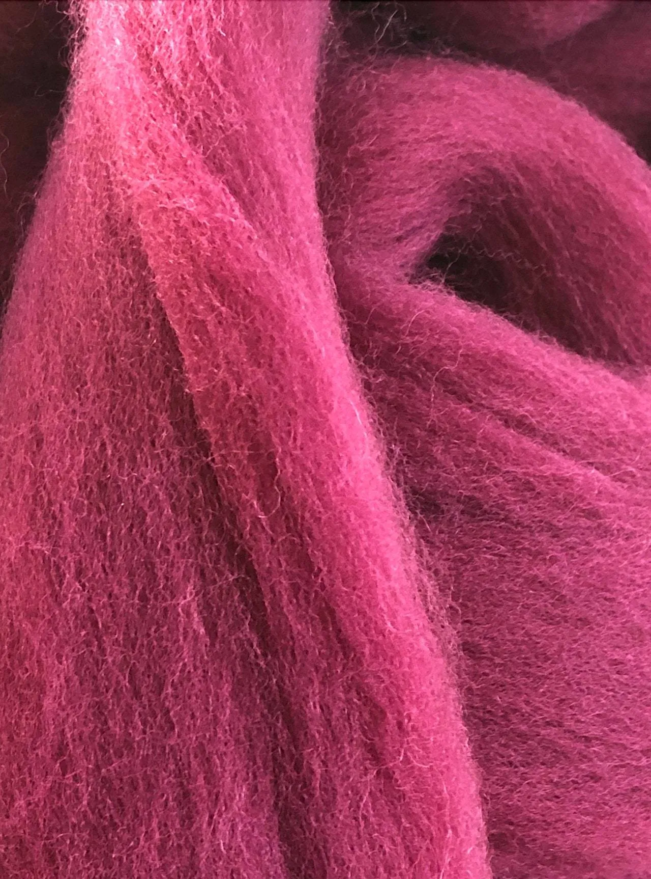 Burgundy Wine Wool Roving