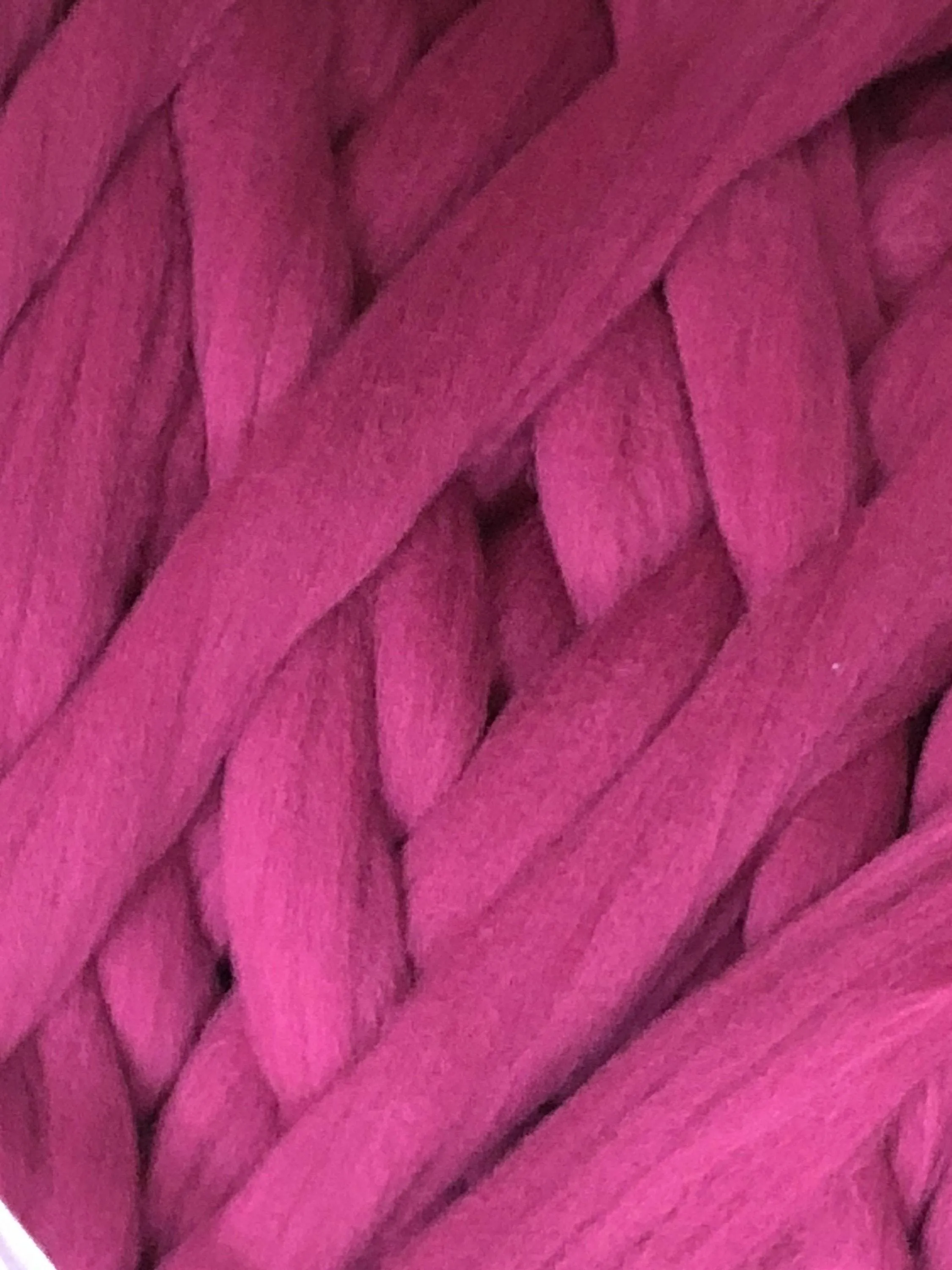 Burgundy Wine Wool Roving