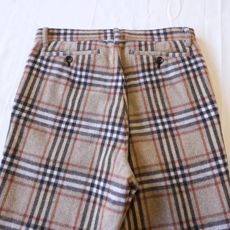 camel plaid trousers