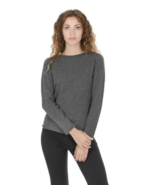 Cashmere Women Boatneck Sweater - XL