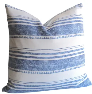 Chambray: Tassel Print Linen Pillow Cover