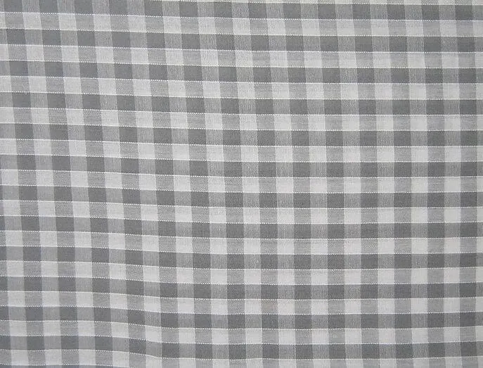 Cotton Blends Gingham Grey