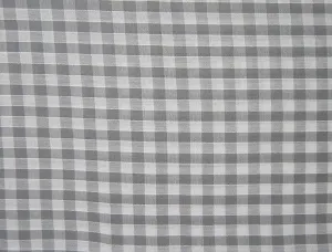 Cotton Blends Gingham Grey