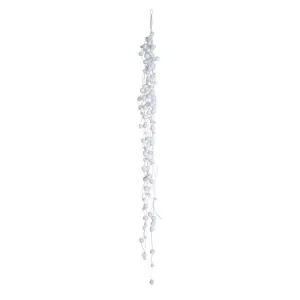 Decoris 135cm White Snowball Garland