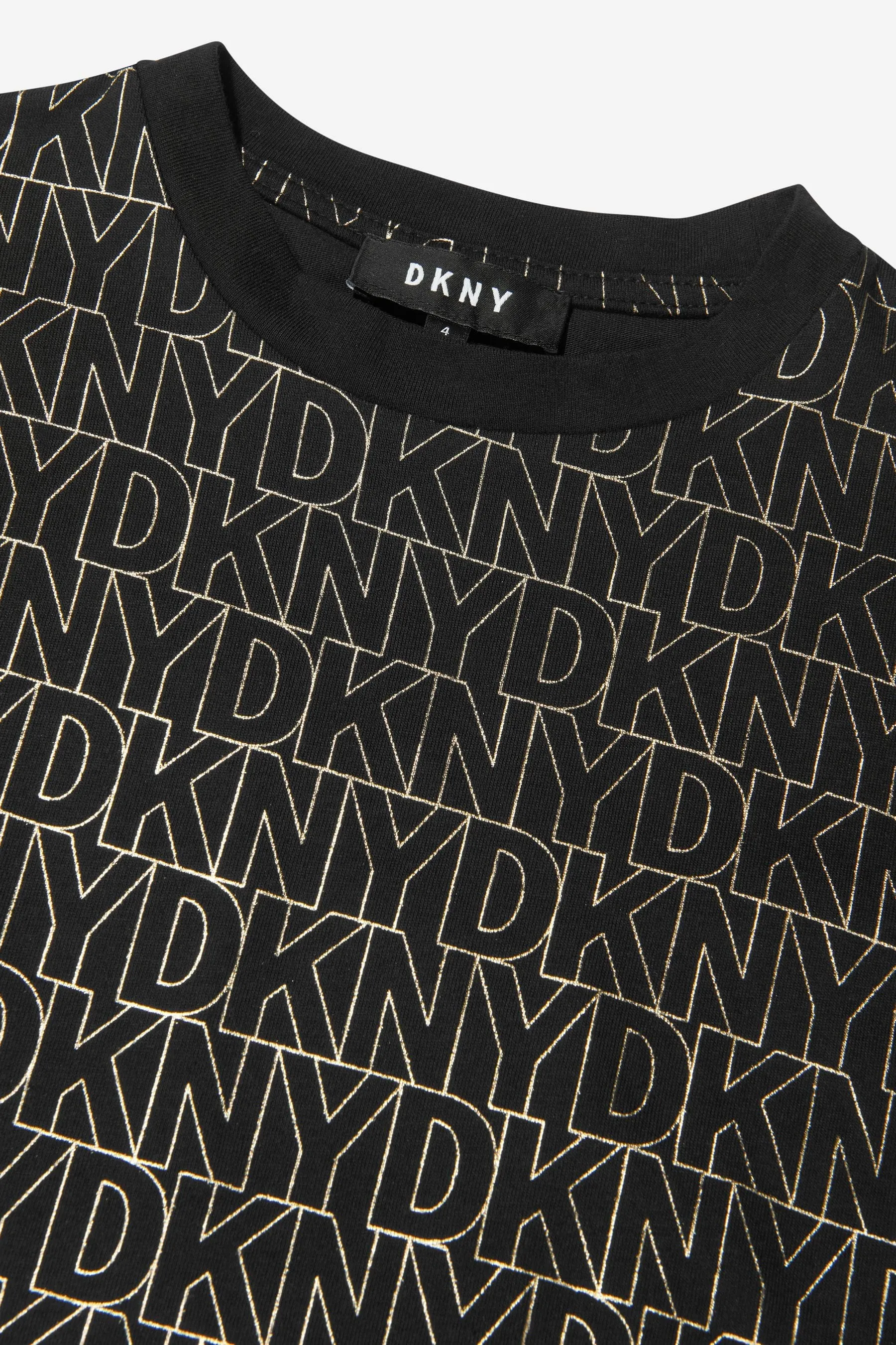 DKNY Girls Cotton Jersey Logo Dress