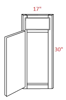 EB10-CSF36 Elegant White 36" Corner Sink Base Front