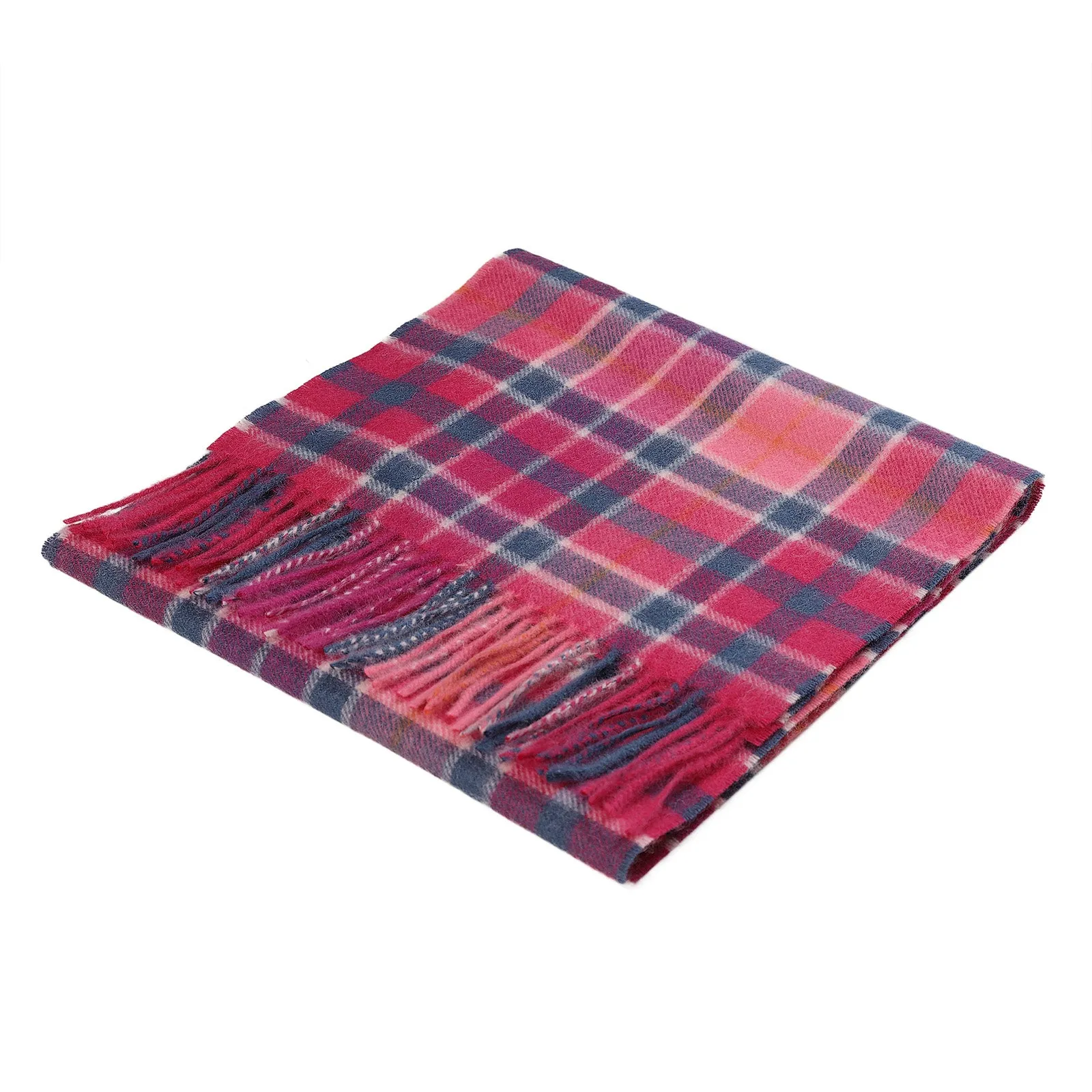 Edinburgh Cashmere Scarf  Buchanan Mix Raspberry