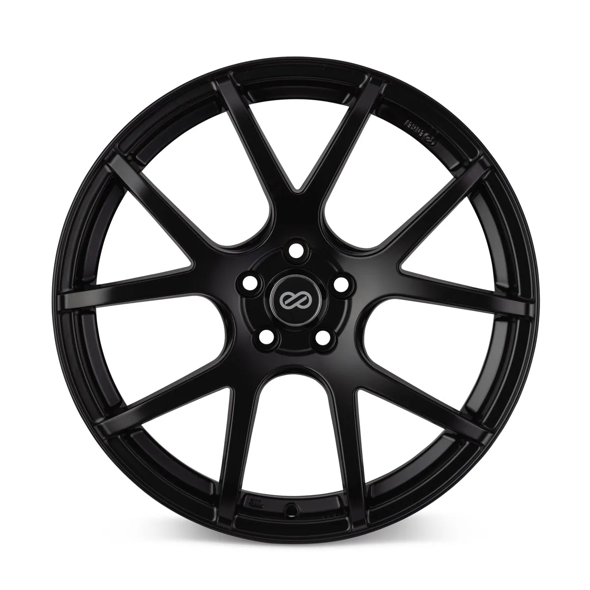 Enkei M52 18x8 50mm Offset 5x114.3 Bolt Pattern 72.6mm Bore Dia Matte Black Wheel - 480-880-6550BK