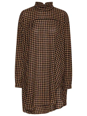 Flip Shirt - Beige Black Checks