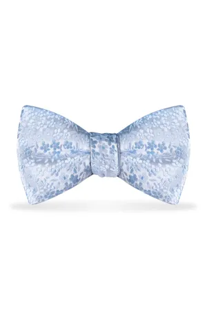 Floral Lite Blue Bow Tie