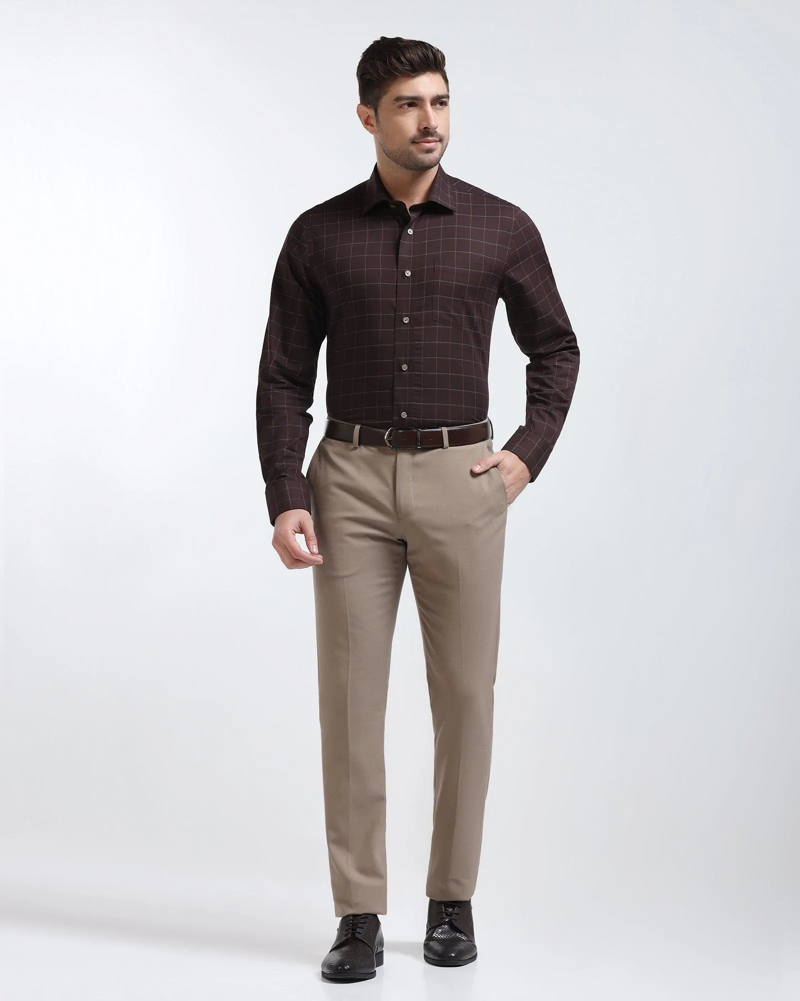 Formal Wine Check Shirt - Rawn