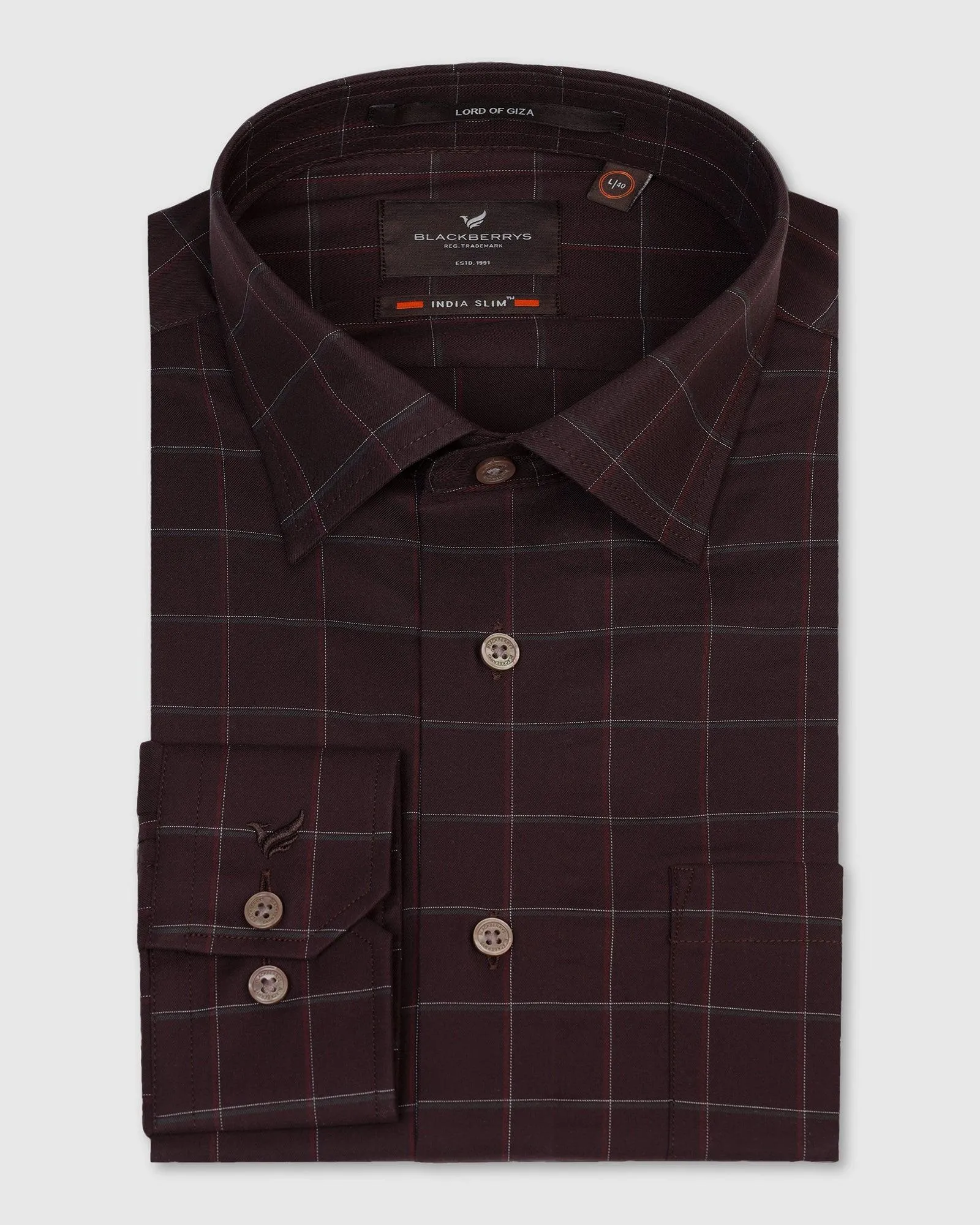 Formal Wine Check Shirt - Rawn