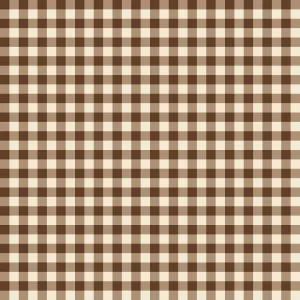 Gingham Weaves | 1/4" Gingham Check - Brown | Yarn-Dyed Cotton