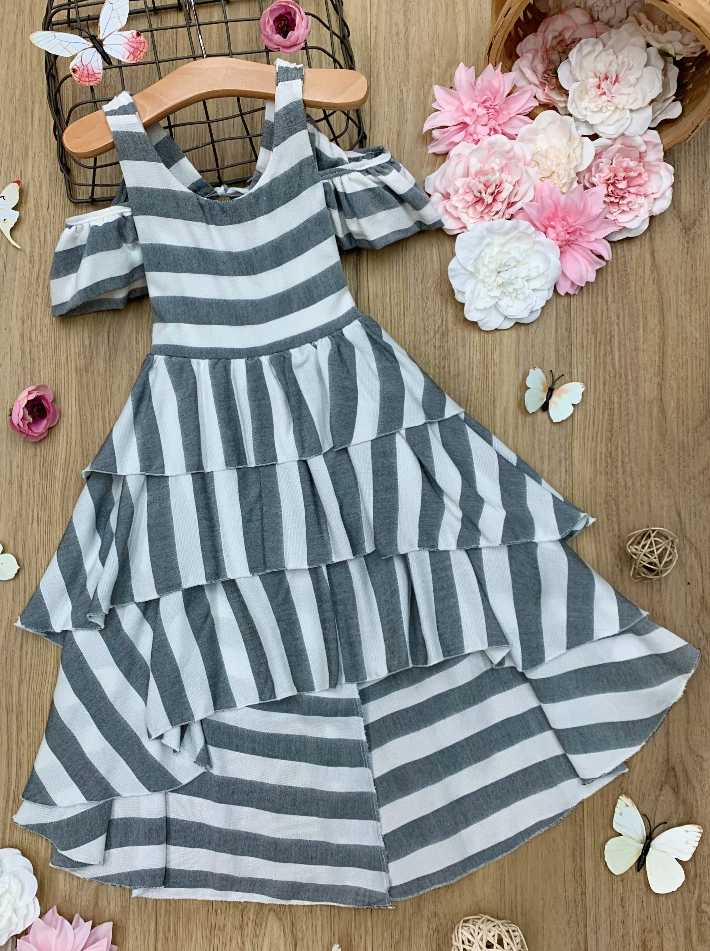 Girls Breezy in Stripes Dress