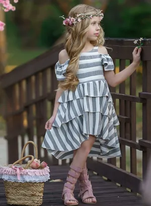 Girls Breezy in Stripes Dress