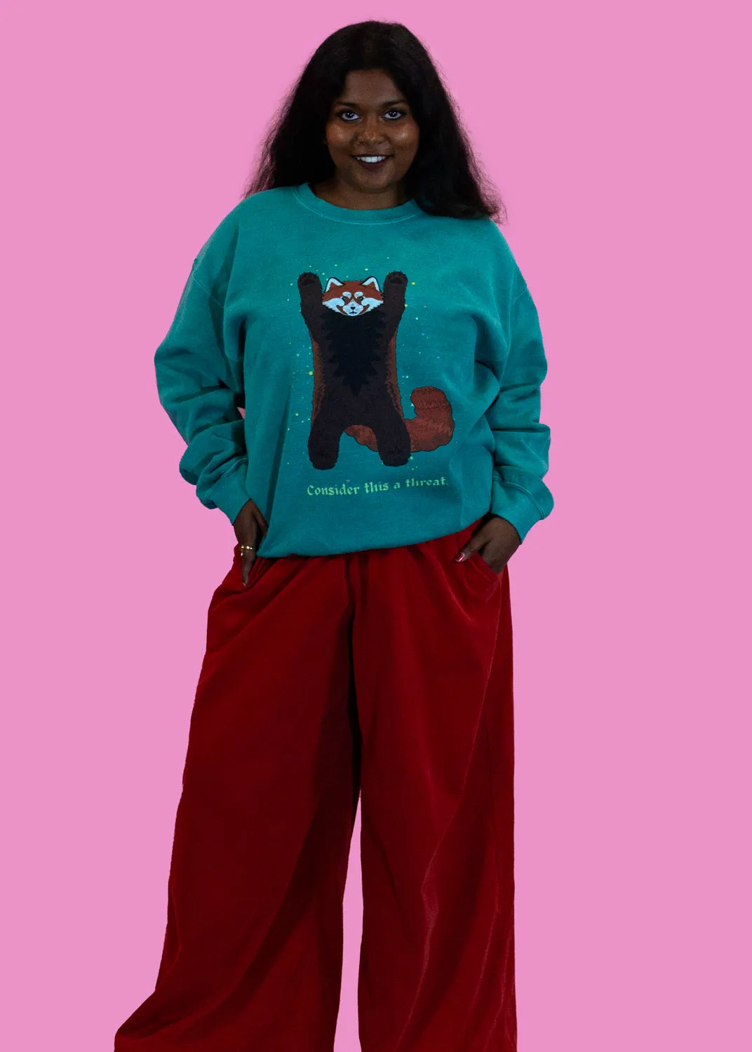 Home of Rainbows - Red Panda Threat Sweater