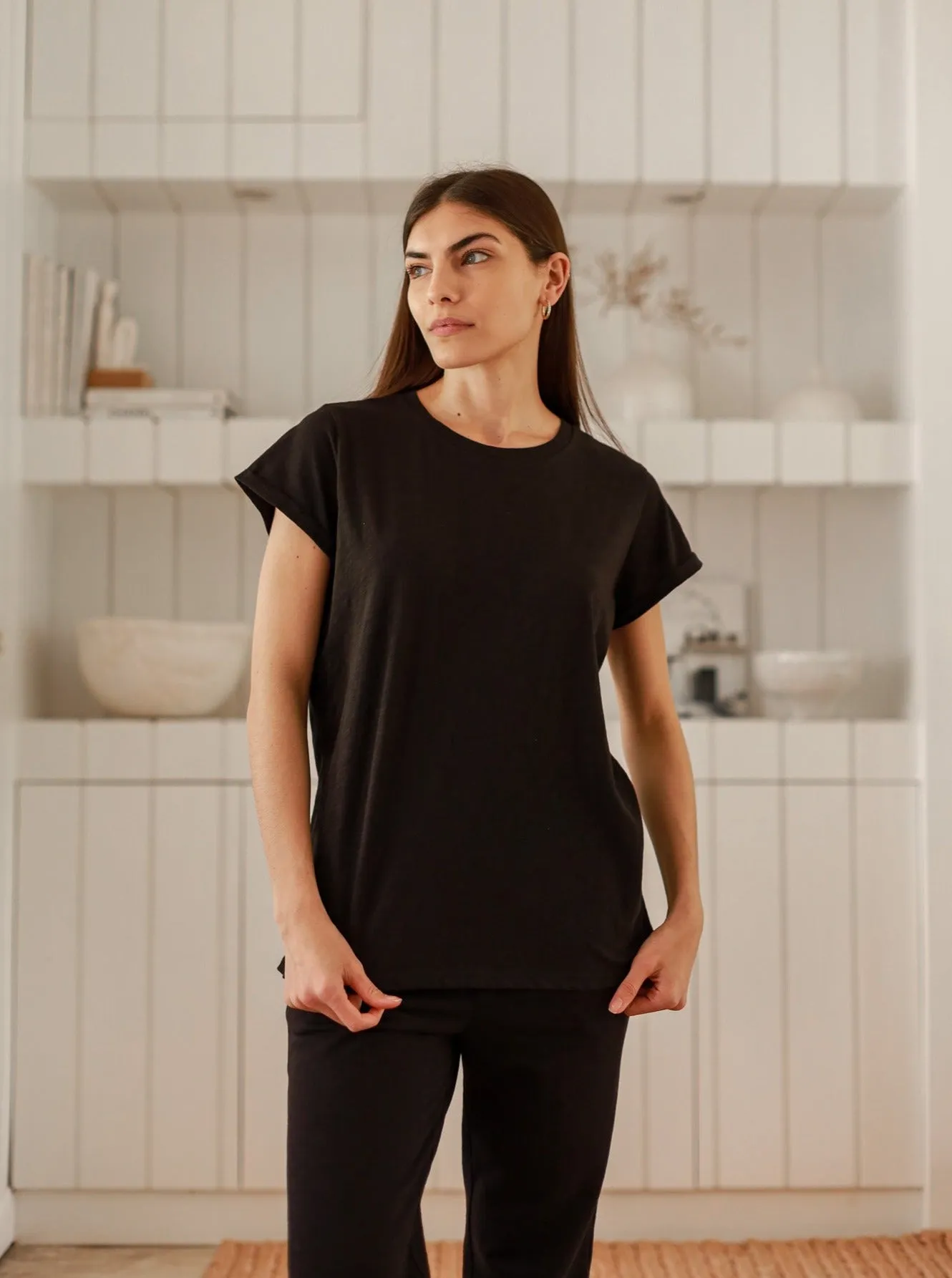 Juliette Hi-Lo Slub Tee