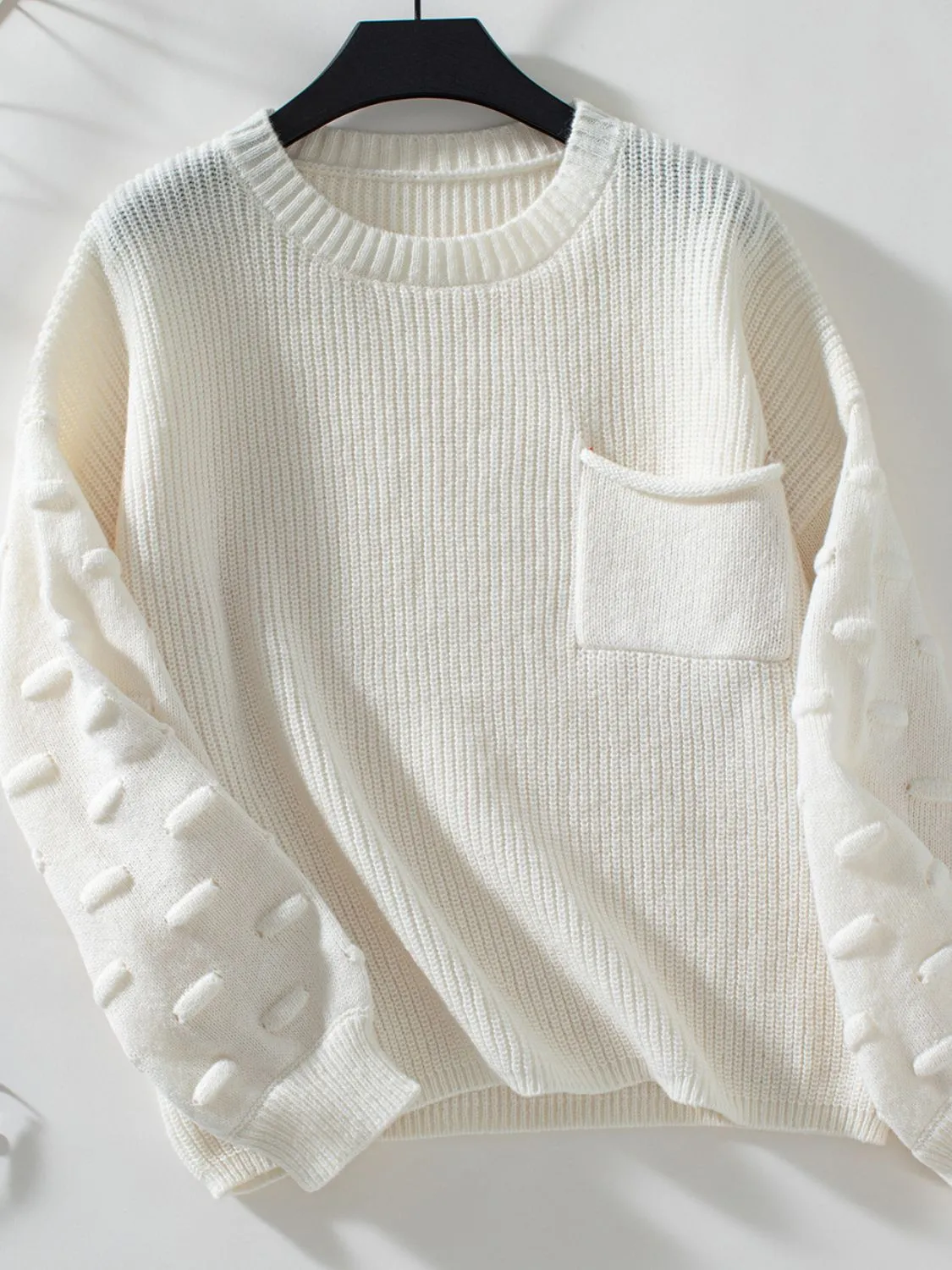 kesley Round Neck Drop Shoulder Sweater