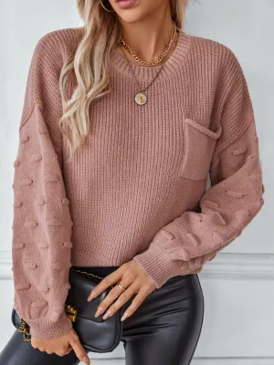 kesley Round Neck Drop Shoulder Sweater