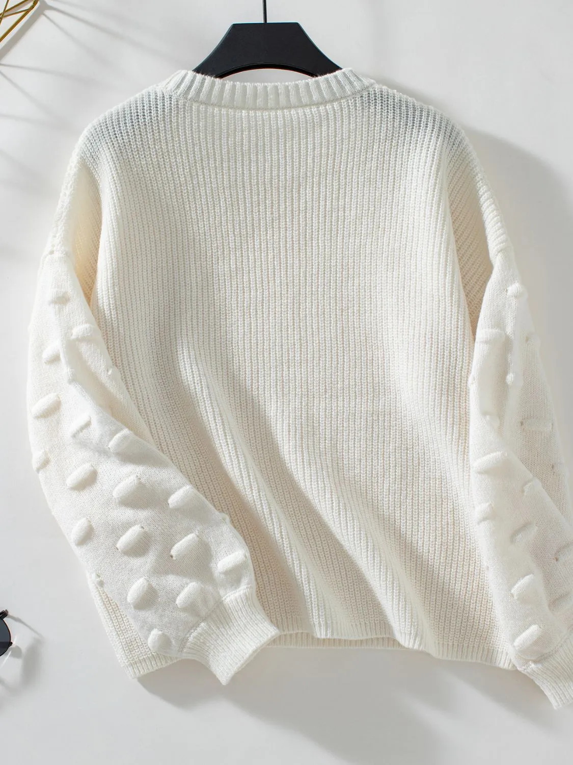 kesley Round Neck Drop Shoulder Sweater