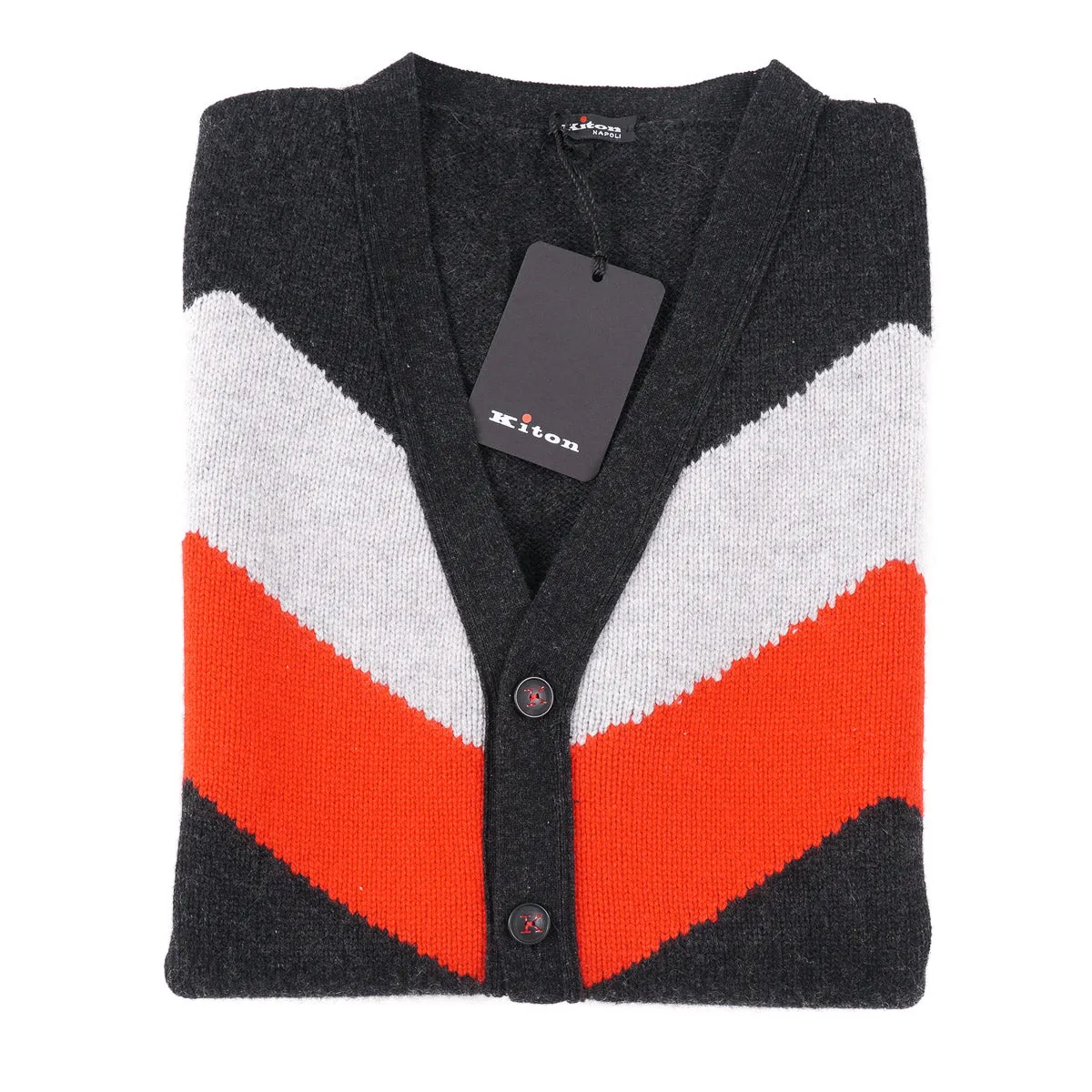 Kiton Cashmere Cardigan Sweater Vest