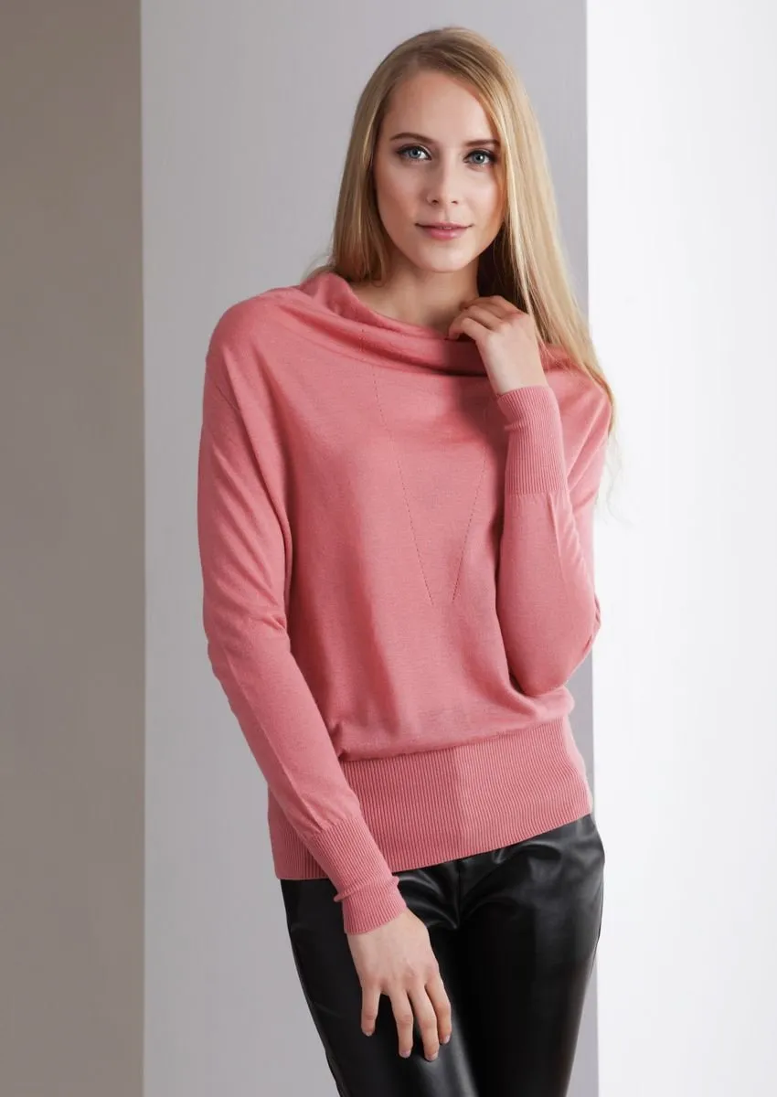 Ladies Cowl Neck Sweater