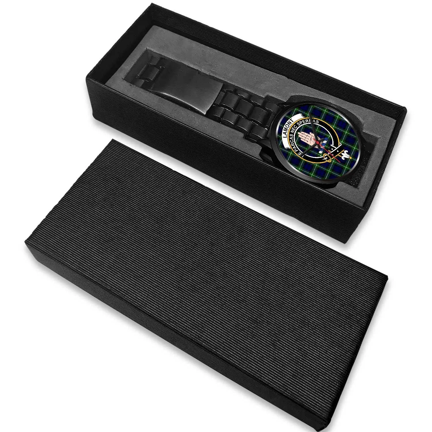 Lamont Modern Clan Badge Tartan Black Watch