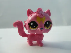 Littlest Pet Shop LPS Pink Lucky Pets Looper Angora Cat Authentic AIK NOV2J