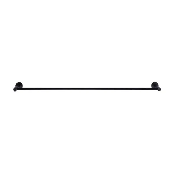 Meir Round Single Matte Black Towel Rail 900mm