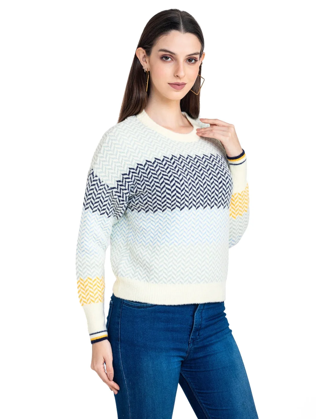 Moda Elementi Knitted sweaters pullover styles Blue/navy