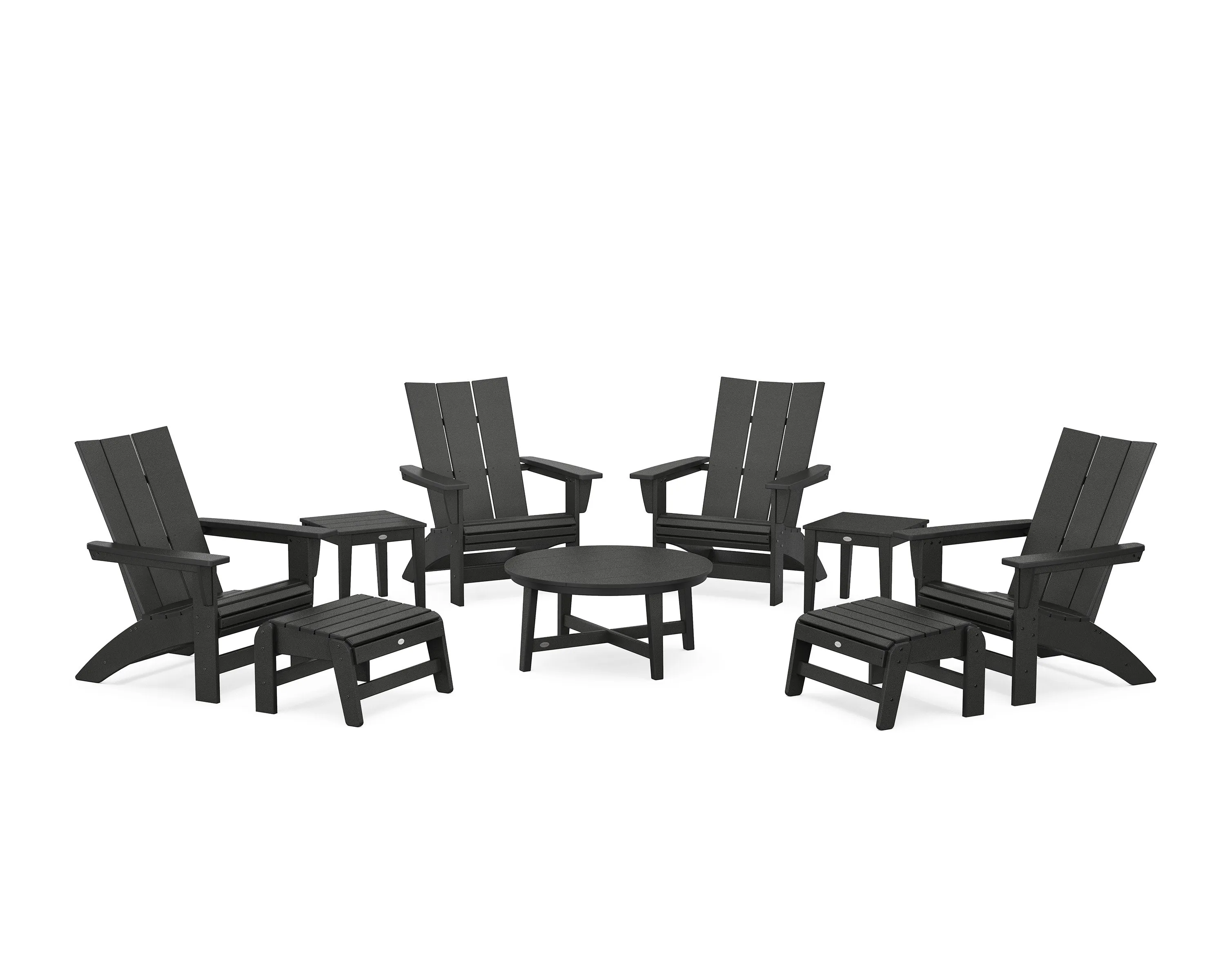 Modern Grand Adirondack 9-Piece Conversation Set