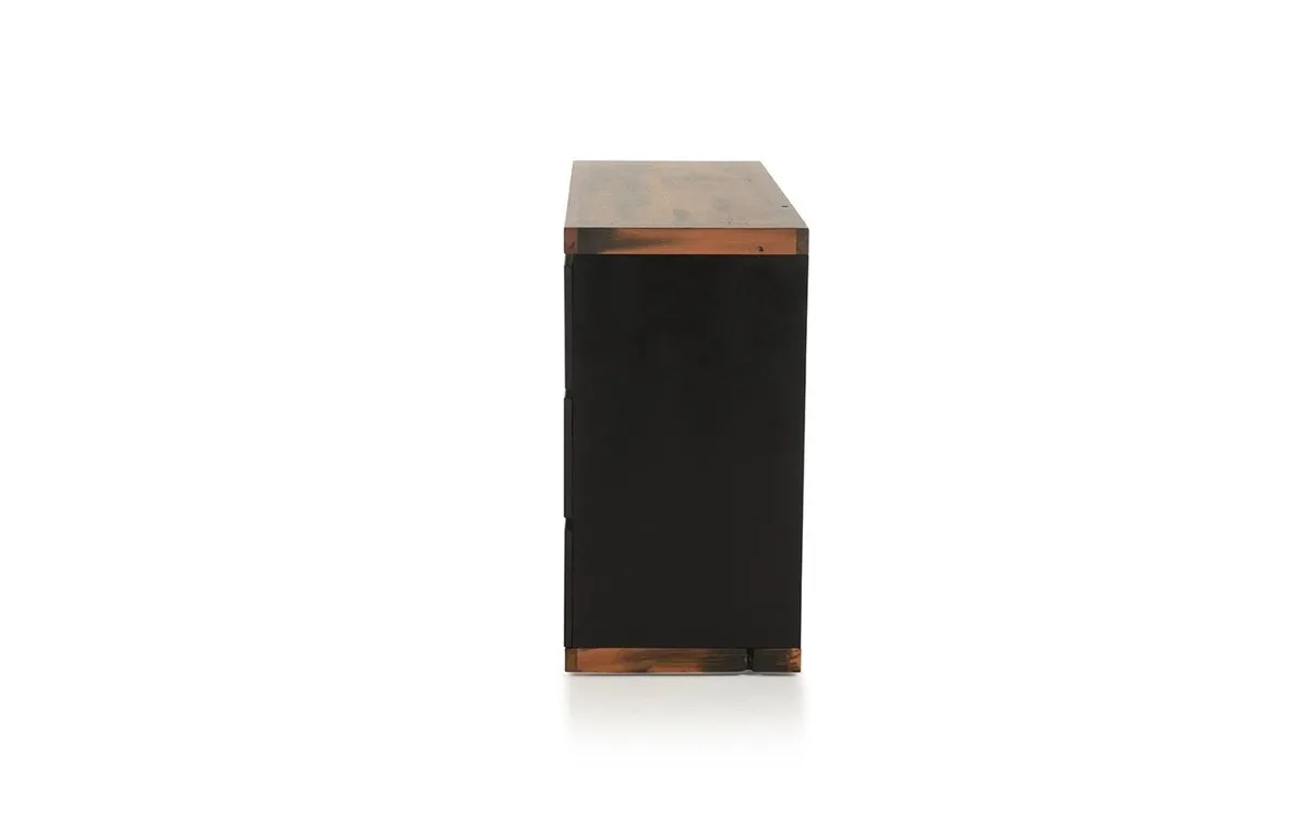 Modrest Norse Modern Black & Ship Wood Buffet