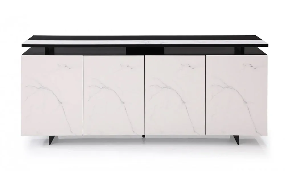 Modrest Schulz Modern Black & White Ceramic Buffet